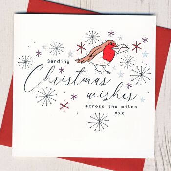 Sending Christmas Wishes Across The Miles Card
