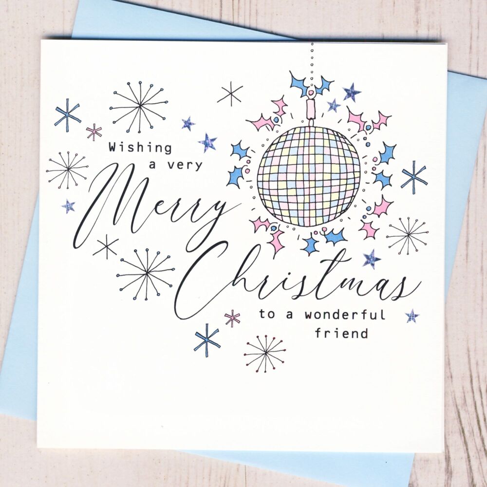 Wonderful Friend Christmas Card