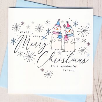 Wonderful Friend Christmas Card