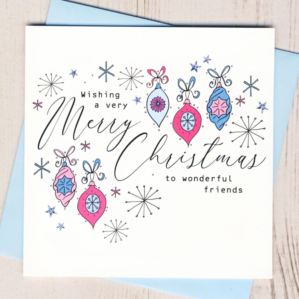 <!-- 002-->Wonderful Friends Christmas Card