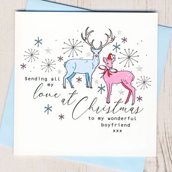 Wonderful Boyfriend Christmas Card