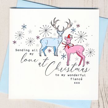 Wonderful Fiance Christmas Card