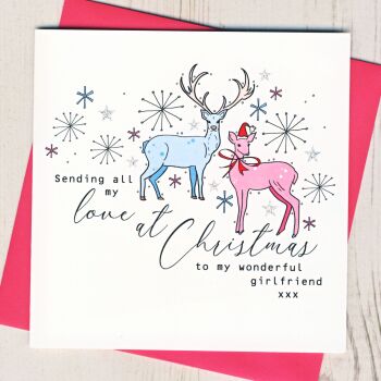 Wonderful Girlfriend Christmas Card