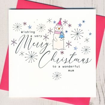 Wonderful Mum Christmas Card