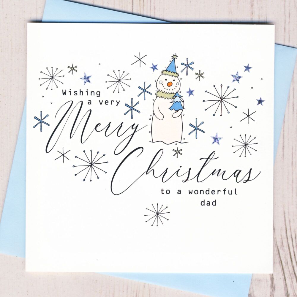 <!-- 000 -->Wonderful Dad Christmas Card