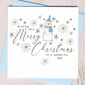 Wonderful Dad Christmas Card
