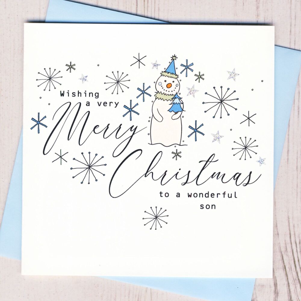 <!-- 013-->Wonderful Son Christmas Card