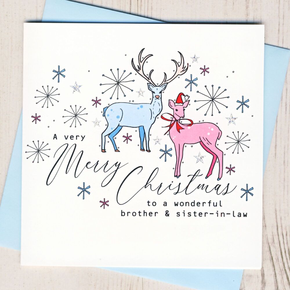 <!-- 025-->Wonderful Brother & Sister In Law or Partner Christmas Card