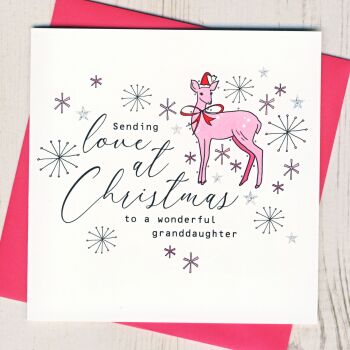 Wonderful Granddaughter Christmas Card