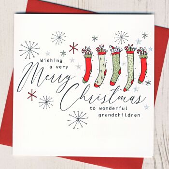 Wonderful Grandchildren Christmas Card