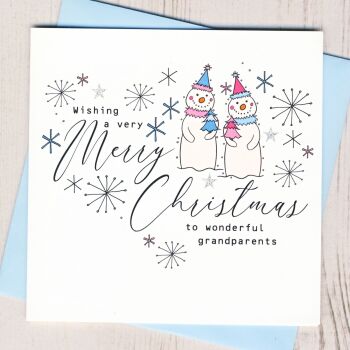 Wonderful Grandparents Christmas Card
