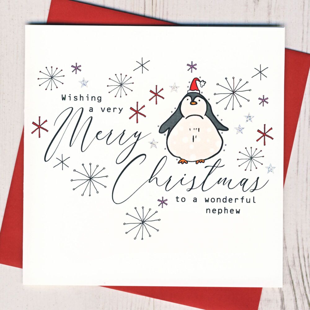 <!-- 005-->Wonderful Nephew Christmas Card