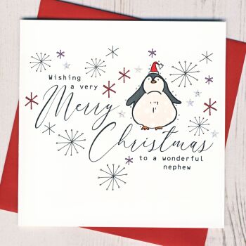 Wonderful Nephew Christmas Card