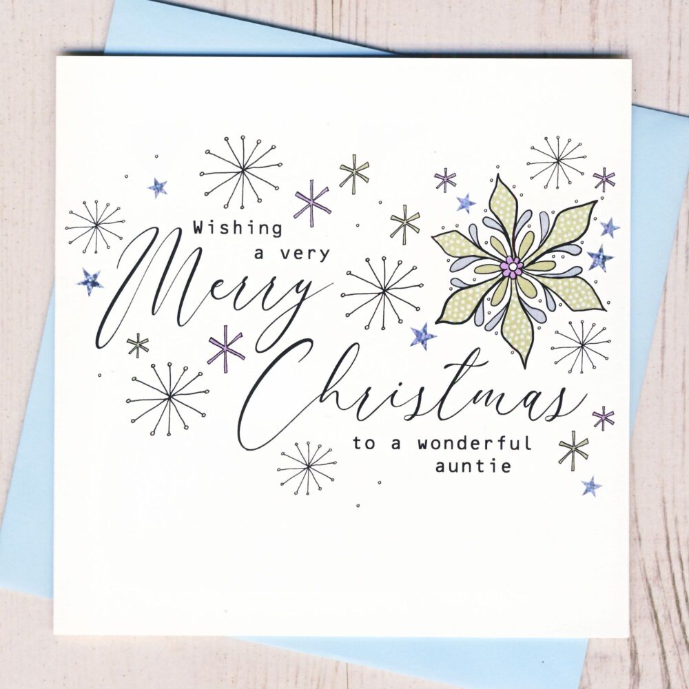 <!-- 004-->Wonderful Auntie Christmas Card