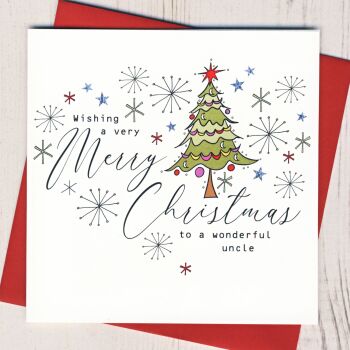 Wonderful Uncle Christmas Card