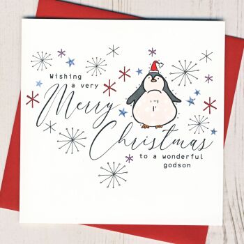 Wonderful Godson Christmas Card
