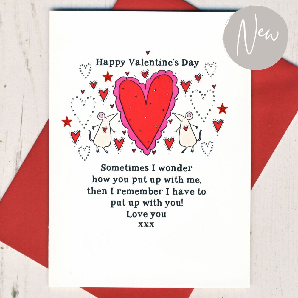 <!-- 000    -->Sometimes I Wonder Valentines Card