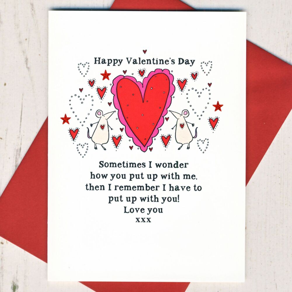 <!-- 000    -->Sometimes I Wonder Valentines Card