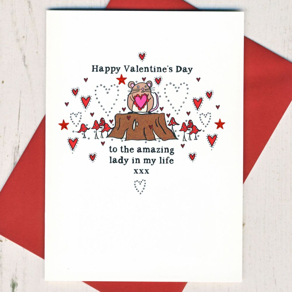 <!-- 000    -->Amazing Lady Valentines Card