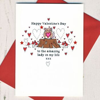 Amazing Lady Valentines Card