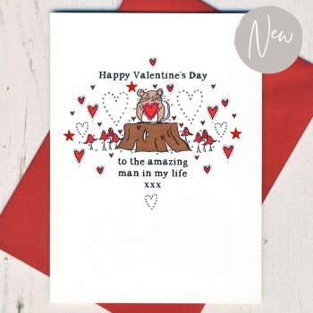 Amazing Man Valentines Card