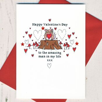 Amazing Man Valentines Card