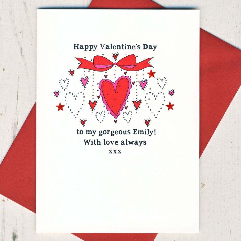 <!-- 000          -->Personalised Gorgeous You Valentines Card