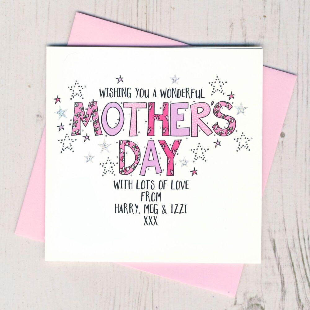 <!-- 053 --> Personalised Mother's Day Card