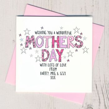 Personalised Mother's Day Card
