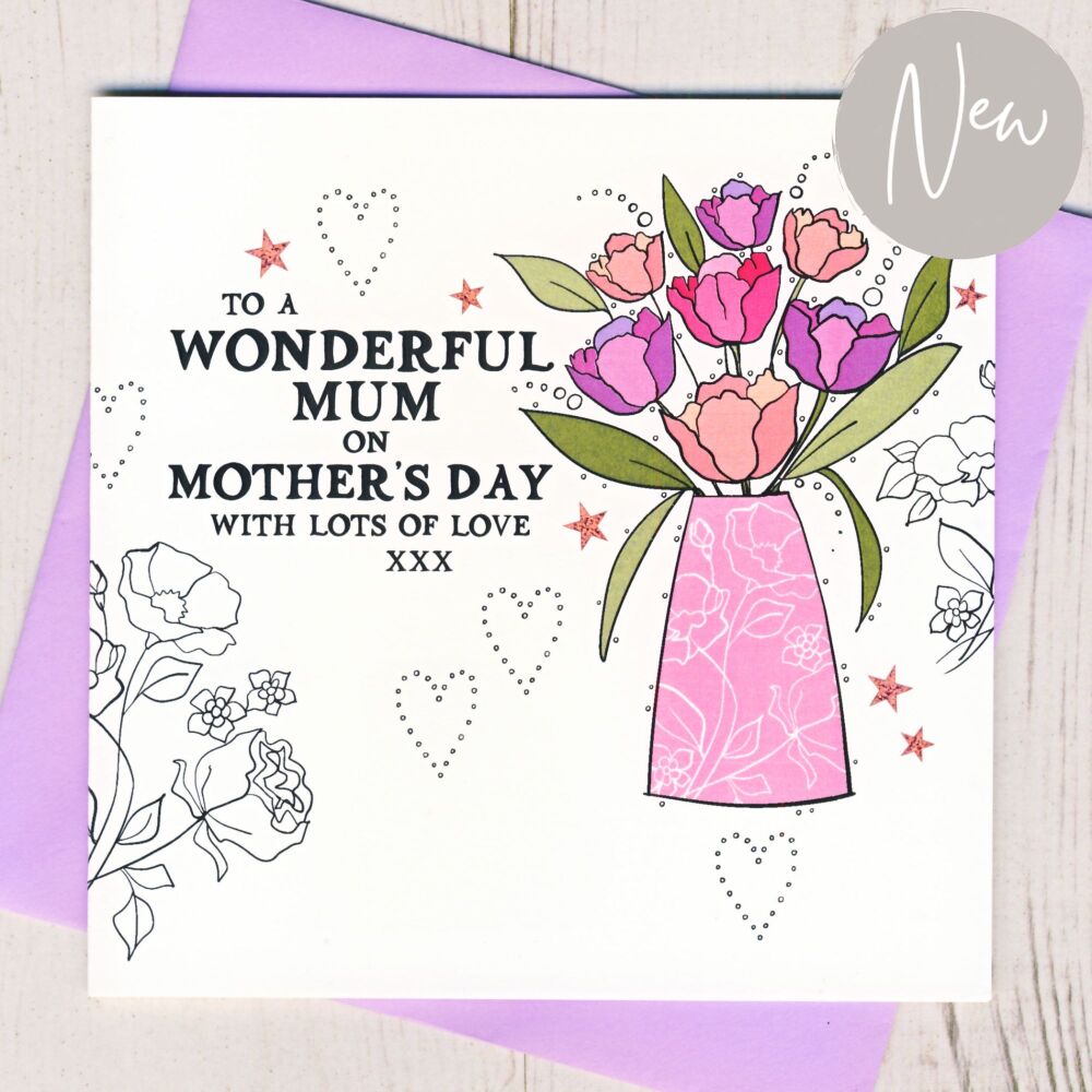 <!-- 055 -->Wonderful Mum Mother's Day Card