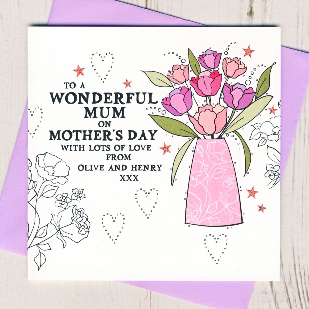 <!-- 064 -->Personalised Wonderful... Mother's Day Card