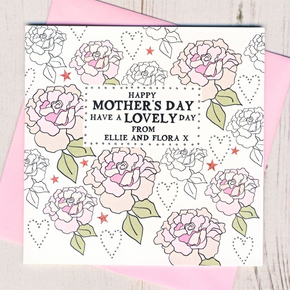 <!-- 065 -->Personalised Happy Mother's Day Card