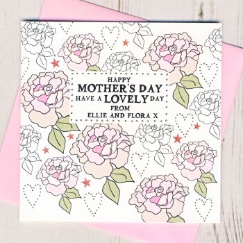 Personalised Happy Mother's Day Card
