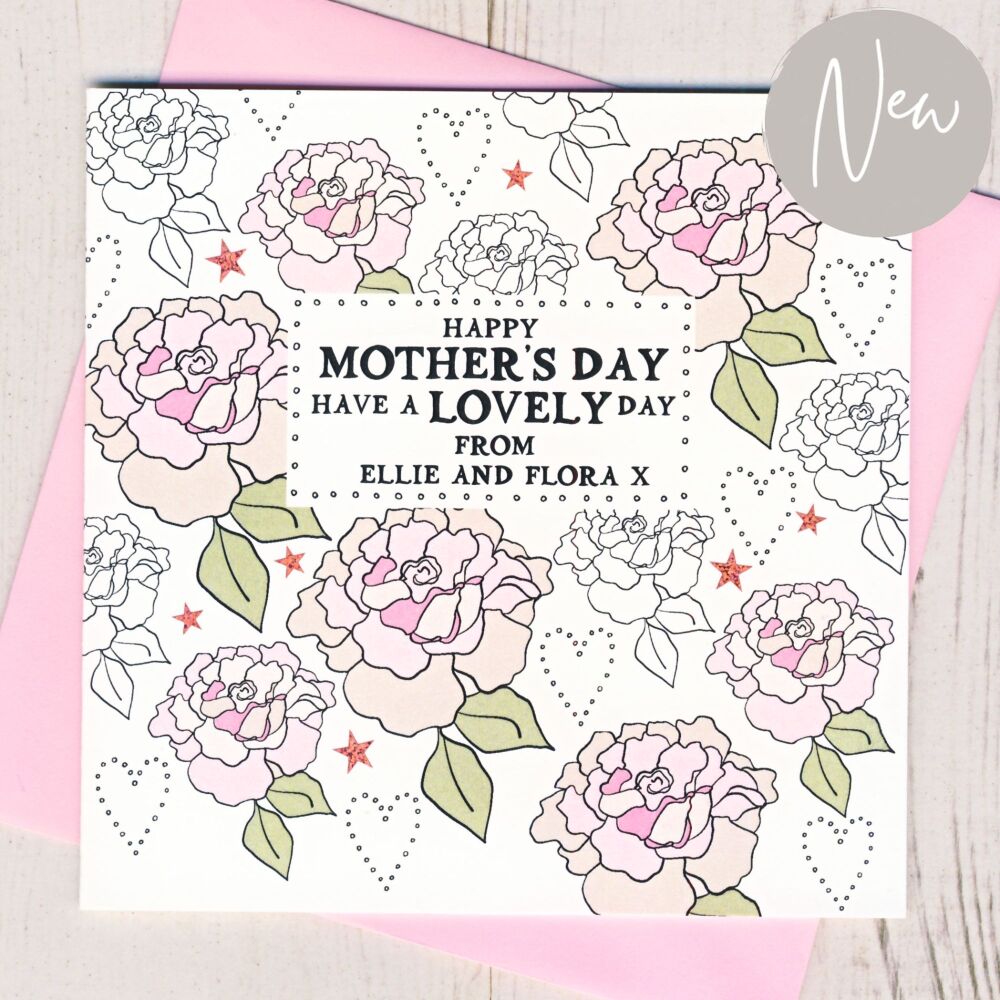<!-- 065 -->Personalised Happy Mother's Day Card