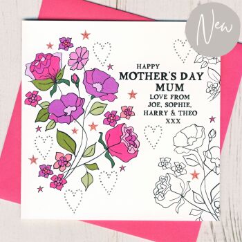 Personalised Mother's Day Card