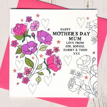 Personalised Mother's Day Card