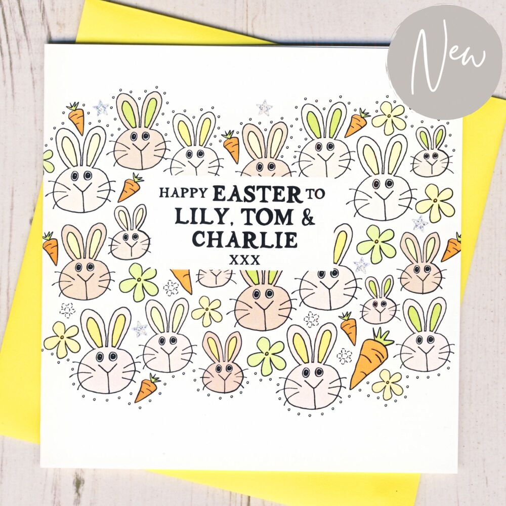 <!-- 001         -->Personalised Easter Bunnies Card