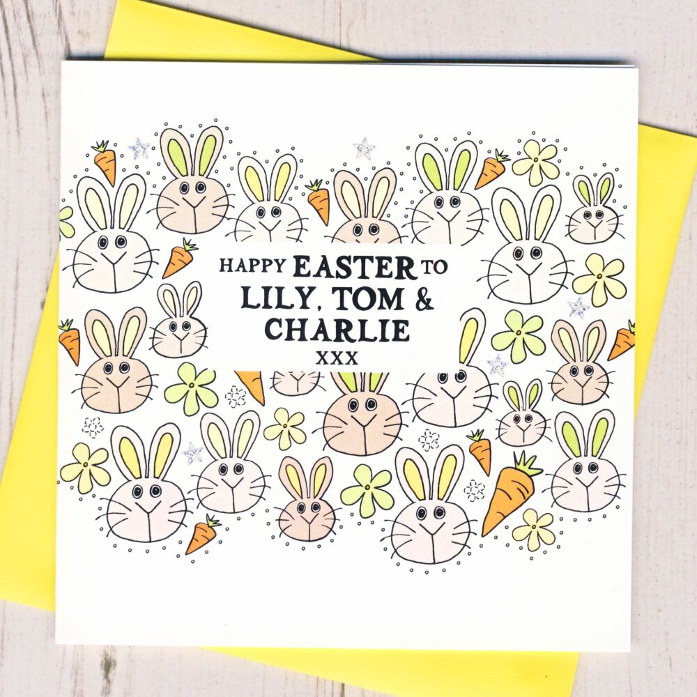 <!-- 001         -->Personalised Easter Bunnies Card
