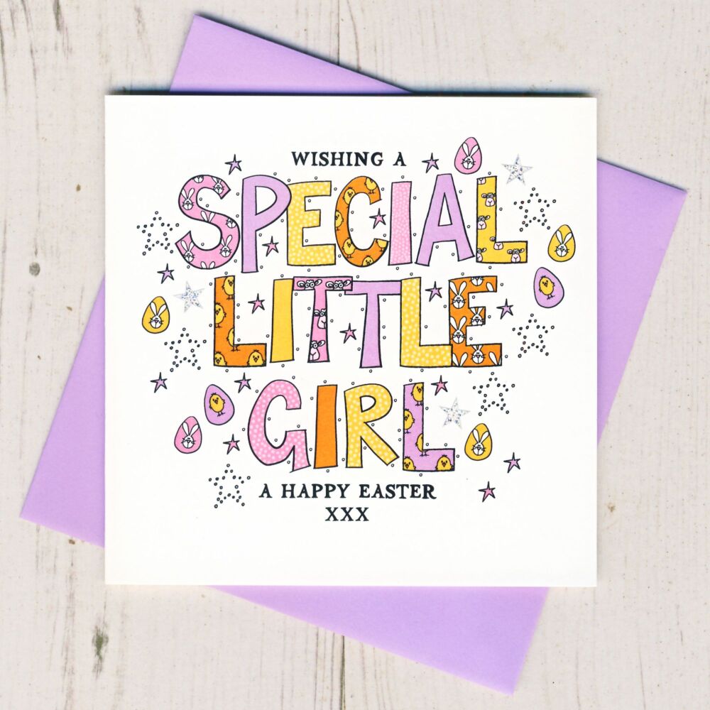 <!-- 017 -->  Special Little Girl Easter Card