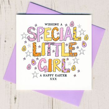   Special Little Girl Easter Card
