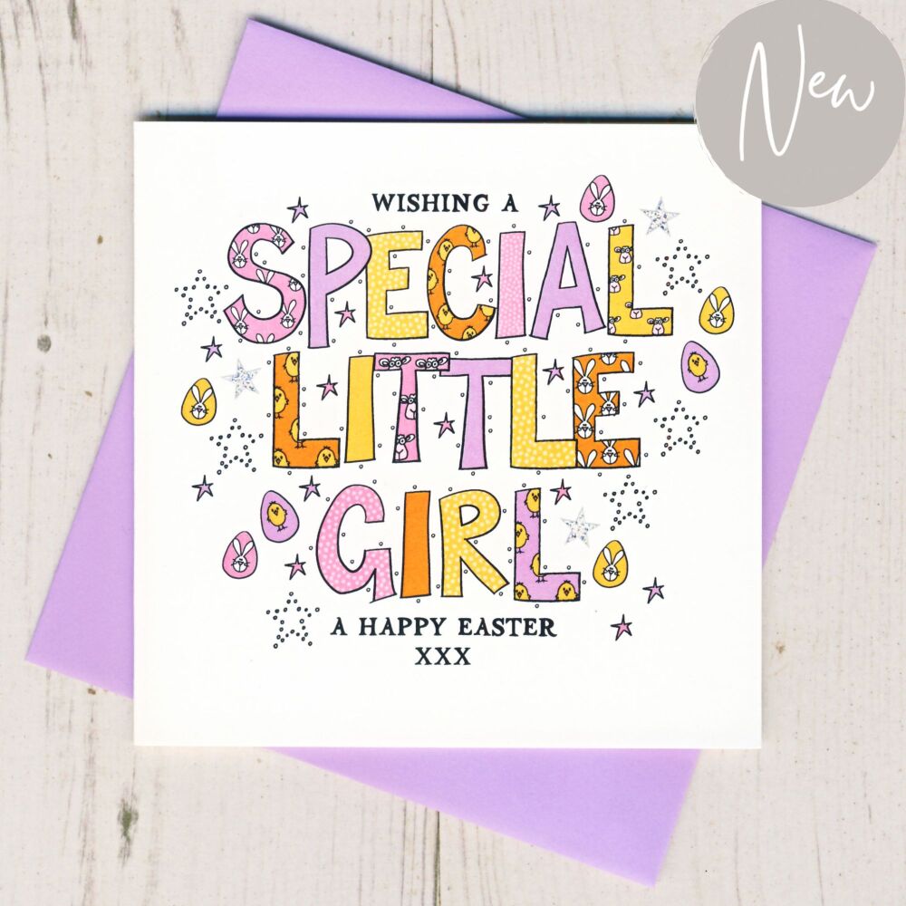 <!-- 017 -->  Special Little Girl Easter Card