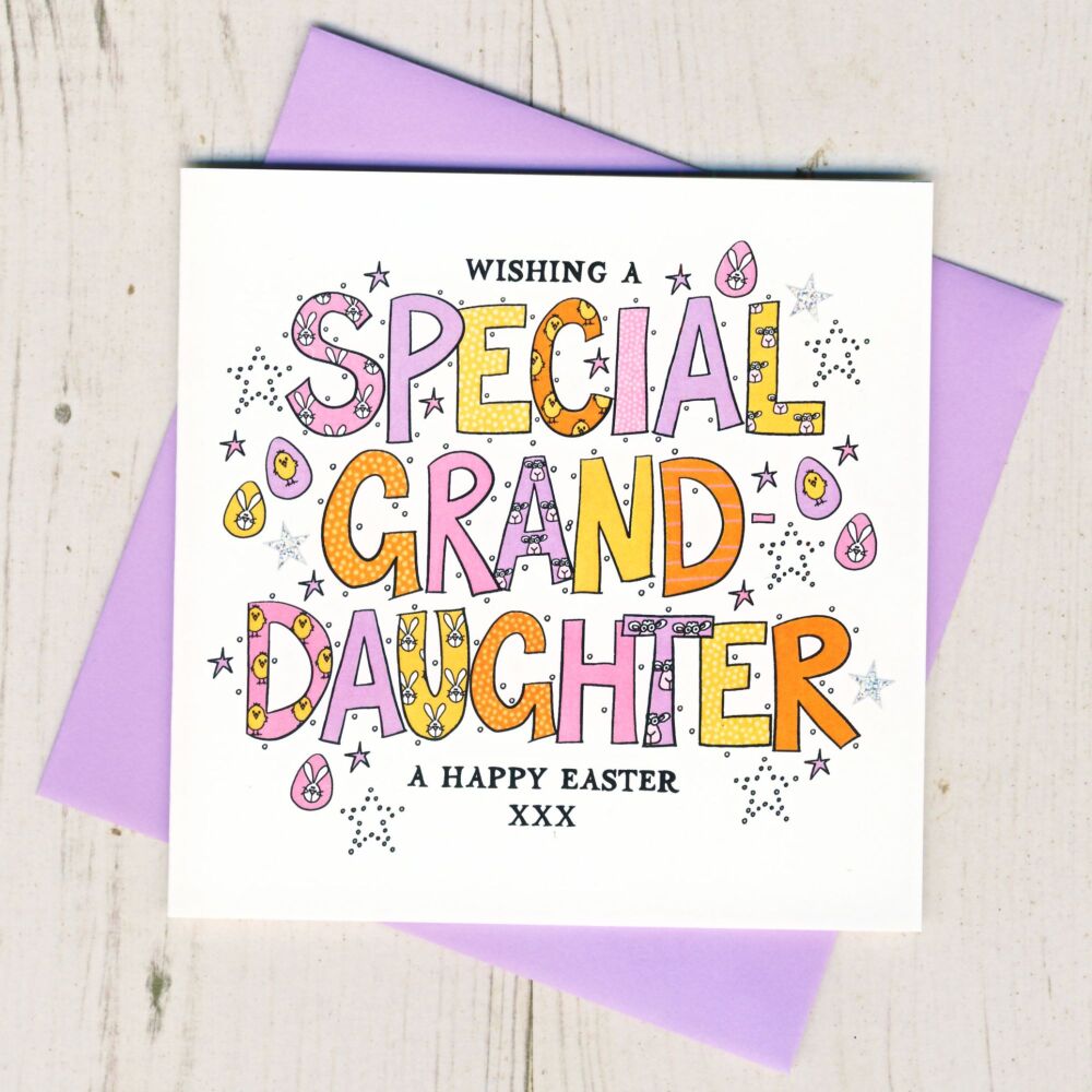 <!-- 019 -->  Special Granddaugher Easter Card