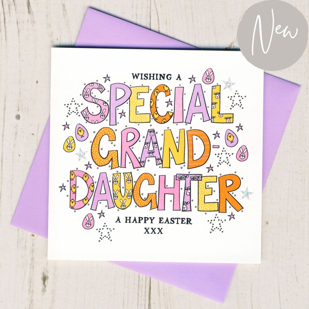 <!-- 019 -->  Special Granddaugher Easter Card
