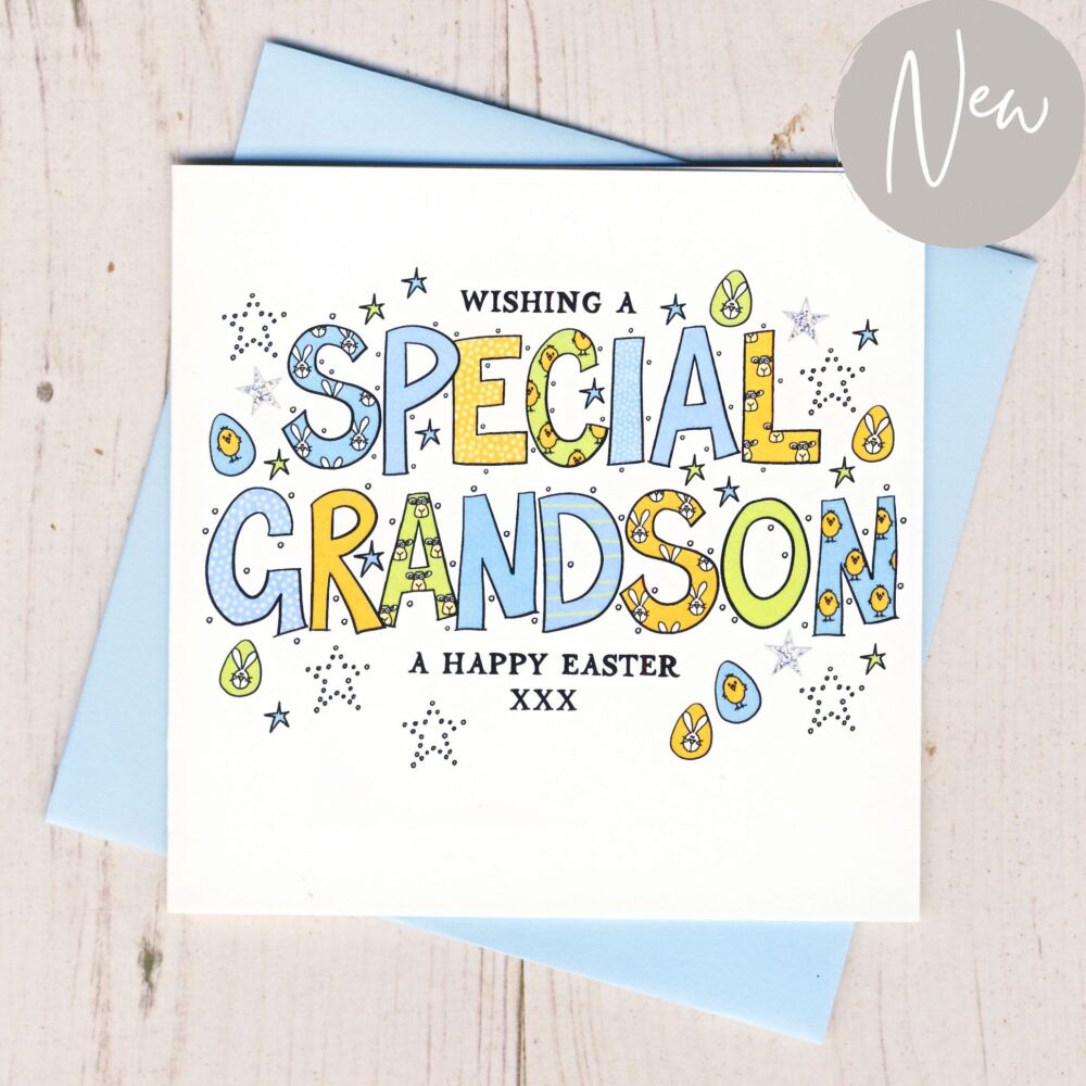 <!-- 020 -->  Special Grandson Easter Card