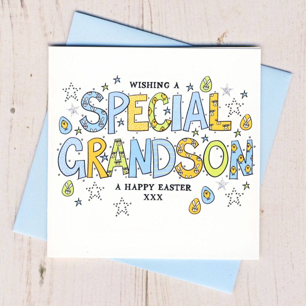 <!-- 020 -->  Special Grandson Easter Card