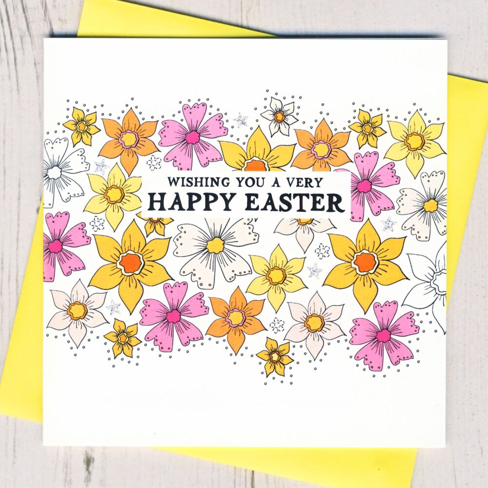 <!-- 022 --> Easter Flowers Card