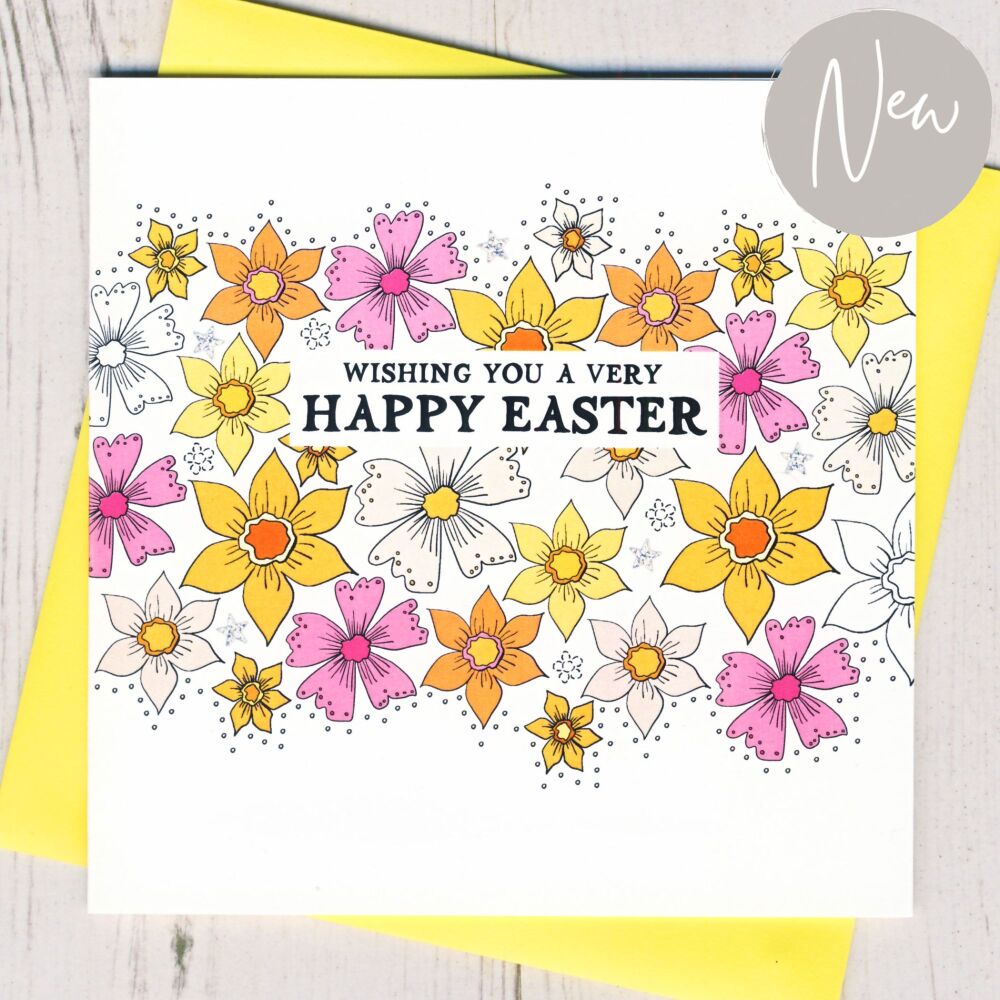 <!-- 022 --> Easter Flowers Card