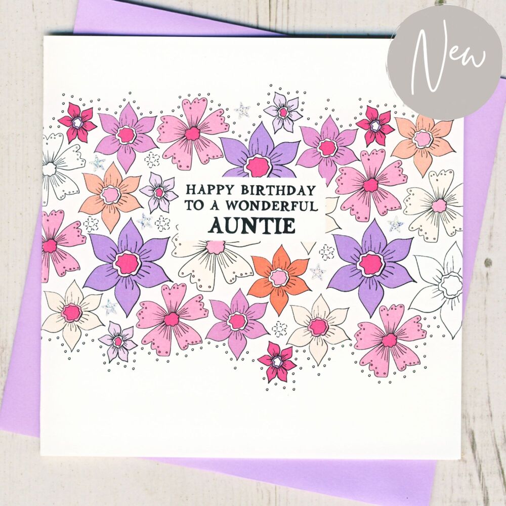 <!-- 011 -->Auntie Birthday Card