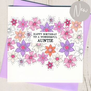 Auntie Birthday Card