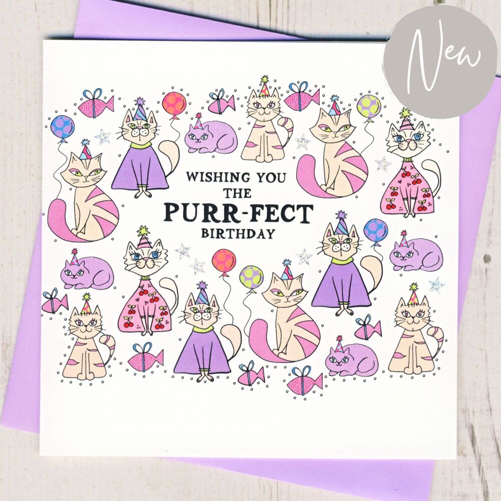 <!-- 032 --> Purr-fect Birthday Card